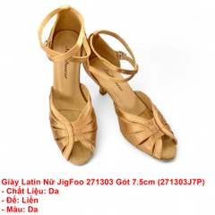 Giày Latin Nữ JigFoo 271303 Gót 7.5cm (271303J7P) - Da