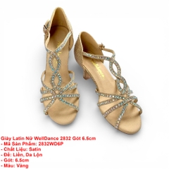 Giày Latin Nữ WellDance 2832 Gót 6.5cm (2832WD6P) - Vàng