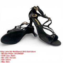 Giày Latin Nữ WellDance 2912 Gót 6.5cm (2912WD6P) - Đen