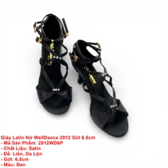 Giày Latin Nữ WellDance 2912 Gót 6.5cm (2912WD6P) - Đen