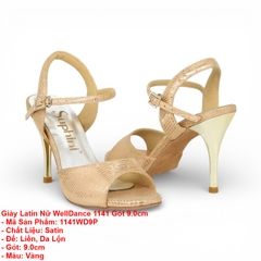Giày Latin Nữ WellDance 1141 Gót 9.0cm (1141WD9P) - Vàng