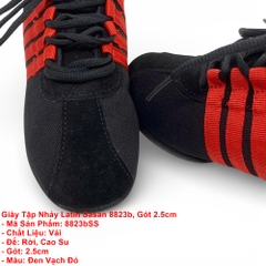 Giày Tập Nhảy Latin Sasan 8823b, Gót 2.5cm (8823bSS) - Đỏ