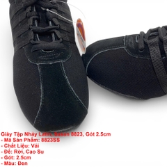 Giày Tập Nhảy Latin, Sasan 8823, Gót 2.5cm (8823SS) - Đen