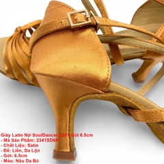 Giày Latin Nữ SoulDancer 2341 Gót 6.5cm (2341SD6P) - Nâu Da Bò
