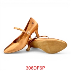 Giày Standard Nữ DF Dance 306 Gót 6.5cm (306DF6P) - Nâu Da Bò