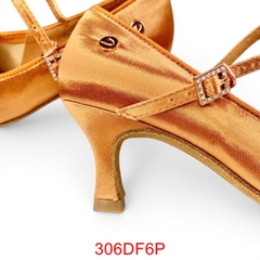 Giày Standard Nữ DF Dance 306 Gót 6.5cm (306DF6P) - Nâu Da Bò