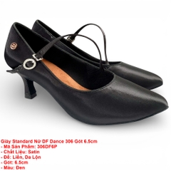 Giày Standard Nữ DF Dance 306 Gót 6.5cm (306DF6P) - Đen