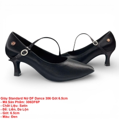 Giày Standard Nữ DF Dance 306 Gót 6.5cm (306DF6P) - Đen