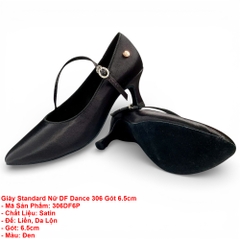 Giày Standard Nữ DF Dance 306 Gót 6.5cm (306DF6P) - Đen