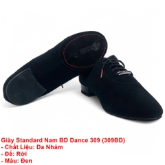 Giày Standard Nam BD Dance 309 (309BD) - Da Nhám + Size