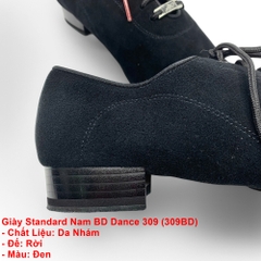 Giày Standard Nam BD Dance 309 (309BD) - Da Nhám + Size