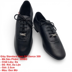 Giày Standard Nam BD Dance 309 (309BD) - Đen Mờ