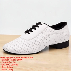 Giày Standard Nam KDance 309 (309K) - Trắng