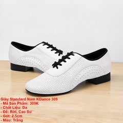 Giày Standard Nam KDance 309 (309K) - Trắng