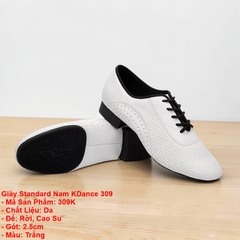 Giày Standard Nam KDance 309 (309K) - Trắng