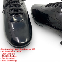 Giày Standard Nam SoulDancer 309 (309SD) - Đen Bóng