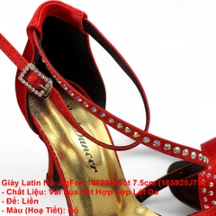 Giày Latin Nữ JigFoo 165925 Gót 7.5cm (165925J7P) - Đỏ