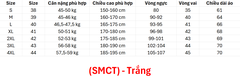 Áo Sơ Mi Nam Cộc Tay Cổ Tròn (SMCT) - Trắng + Size
