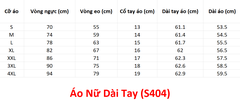 (Doubl) Áo Nữ Dài Tay (DB296) - Đỏ + Size