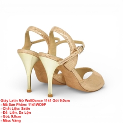 Giày Latin Nữ WellDance 1141 Gót 9.0cm (1141WD9P) - Vàng