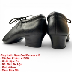 Giày Latin Nam SoulDancer 419 (419SD) - Đen Mờ