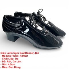 Giày Latin Nam SoulDancer 424 (424SD) - Đen Bóng