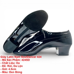 Giày Latin Nam SoulDancer 424 (424SD) - Đen Bóng