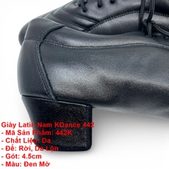 Giày Latin Nam KDance 442 (442K) - Đen Mờ