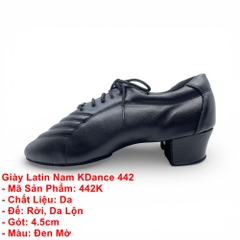 Giày Latin Nam KDance 442 (442K) - Đen Mờ