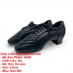 Giày Latin Nam KDance 442 (442K) - Đen Mờ