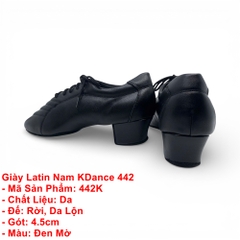 Giày Latin Nam KDance 442 (442K) - Đen Mờ