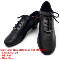 Giày Latin Nam BDDance 454 (454BD) - Đen Mờ