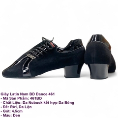 Giày Latin Nam BD Dance 461 (461BD) - Bóng + Size