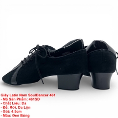 Giày Latin Nam SoulDancer 461 (461SD) - Đen Bóng