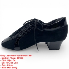 Giày Latin Nam SoulDancer 461 (461SD) - Đen Bóng