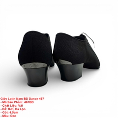 Giày Latin Nam BD Dance 467 (467BD) - Vải + Size