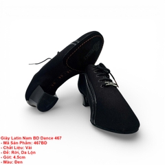 Giày Latin Nam BD Dance 467 (467BD) - Vải + Size