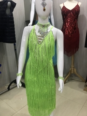 (VTX) Váy Bé Gái Liền Thân Màu Xanh + Size