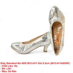 Giày Standard Nữ ADS 5013-011 Gót 5.5cm (5013-011ADS5P) - Da Rắn