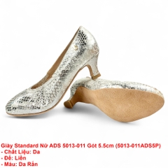 Giày Standard Nữ ADS 5013-011 Gót 5.5cm (5013-011ADS5P) - Da Rắn