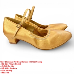 Giày Standard Nữ SoulDancer 504 Gót Vuông (504SD) - Da.