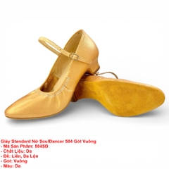 Giày Standard Nữ SoulDancer 504 Gót Vuông (504SD) - Da.