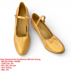 Giày Standard Nữ SoulDancer 504 Gót Vuông (504SD) - Da.