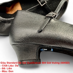 Giày Standard Bé Gái SoulDancer 504 Gót Vuông (504SD) - Đen