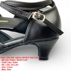Giày Latin Nữ JigFoo 601811 Gót 3.5cm (601811J3P) - Đen