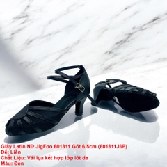 Giày Latin Nữ JigFoo 601811 Gót 6.5cm (601811J6P) - Đen