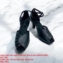 Giày Latin Nữ JigFoo 601811 Gót 6.5cm (601811J6P) - Đen