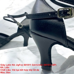 Giày Latin Nữ JigFoo 601811 Gót 6.5cm (601811J6P) - Đen