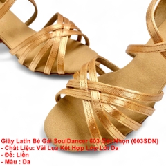 Giày Latin Nữ SoulDancer 603 Gót Nhọn (603SDN) - Da.