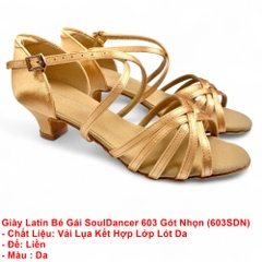 Giày Latin Nữ SoulDancer 603 Gót Nhọn (603SDN) - Da.